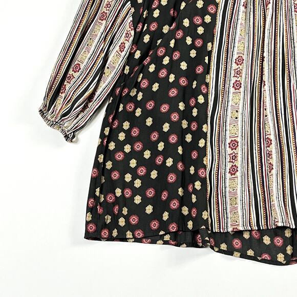 Free People Rain Or Shine Mini Dress Tunic Bohemian Pebble Womens Small - Picture 4 of 9